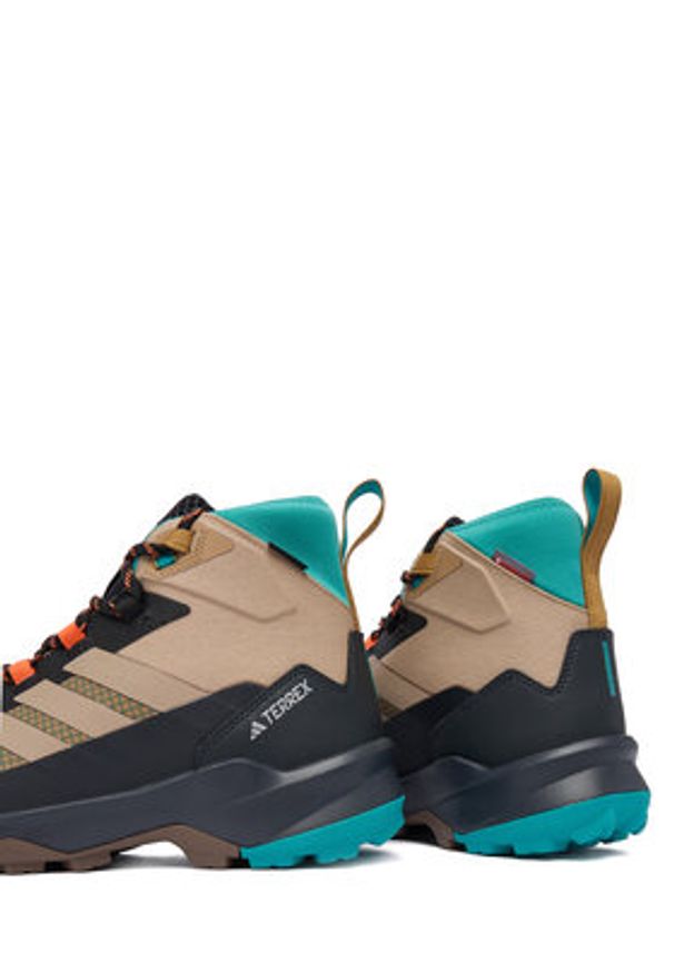 Adidas - adidas Trekkingi Terrex Skychaser AX5 Mid GORE-TEX CLIMAWARM+ JH7805 Brązowy. Kolor: brązowy. Materiał: materiał. Technologia: ClimaWarm (Adidas). Model: Adidas Terrex. Sport: turystyka piesza