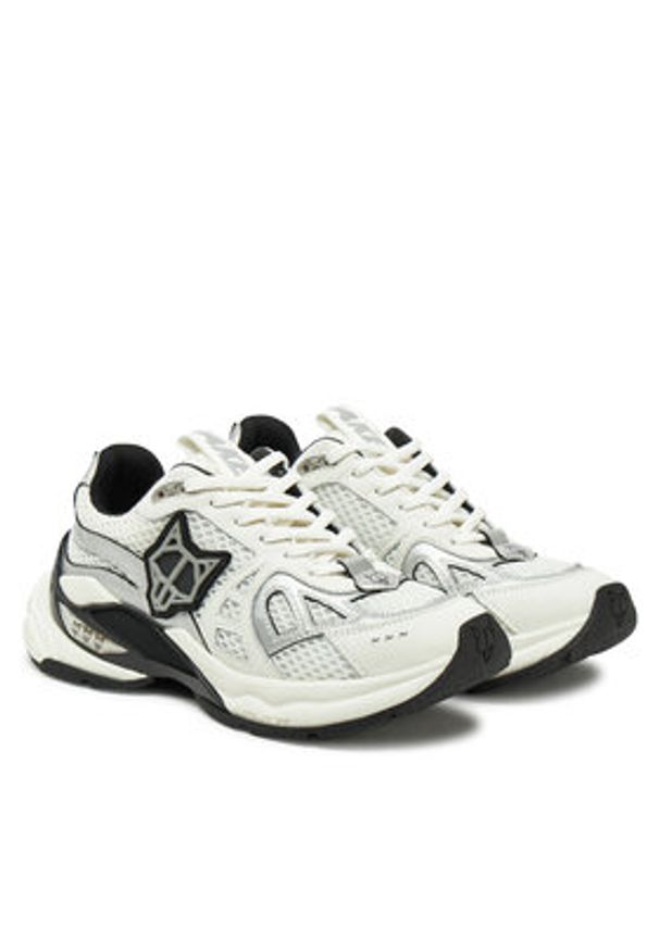 Naked Wolfe Sneakersy Smash Biały. Kolor: biały. Materiał: skóra