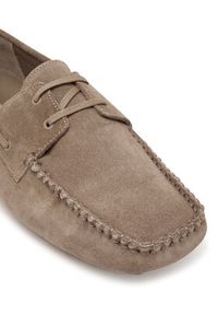 Calvin Klein Mokasyny Driver Boat Su HM0HM02084 Beżowy. Kolor: beżowy. Materiał: zamsz, skóra #3