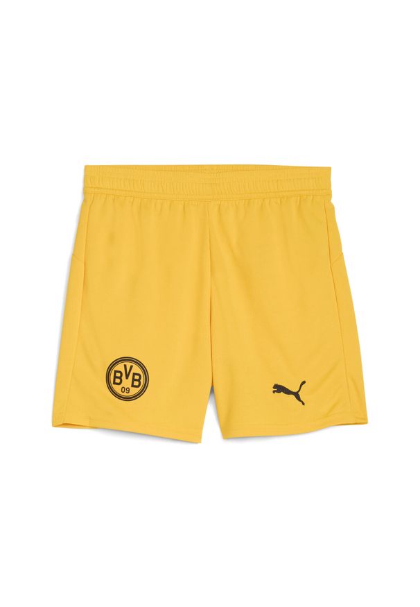 Puma - Młodzieżowe szorty Borussia Dortmund 25/26 PUMA. Kolor: wielokolorowy, żółty, brązowy. Materiał: tkanina. Sport: piłka nożna