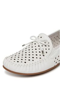 Rieker Mokasyny L6352-80 Biały. Kolor: biały. Materiał: skóra #6