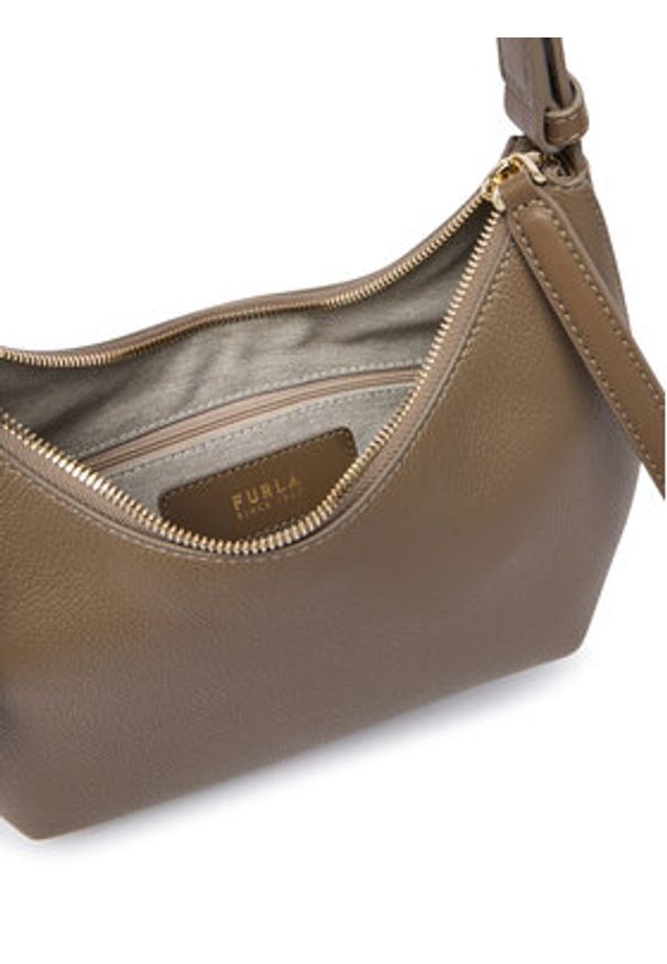 Furla Torebka Goccia S WB01500 BX3353 CN 4903S Szary ciemny. Kolor: szary. Materiał: skórzane