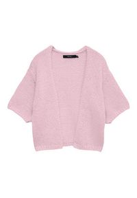 Vero Moda Kardigan Maybe 10348316 Różowy Regular Fit. Kolor: różowy. Materiał: syntetyk #2
