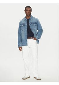 Michael Kors Kurtka jeansowa CR5900PFAU Niebieski Regular Fit. Kolor: niebieski. Materiał: bawełna