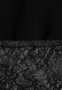 Renee - Czarna Sukienka-Marynarka VICES o Pudełkowym Kroju z Ozdobną Koronką Cheridine. Kolor: czarny. Materiał: koronka. Wzór: koronka. Styl: elegancki #2