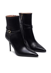 Love Moschino - LOVE MOSCHINO Botki JA21089G0LIA0000 Czarny. Kolor: czarny. Materiał: skóra #4