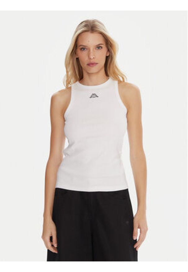 Kappa Komplet 2 topów Logo Benny 322565W Biały Regular Fit. Kolor: biały. Materiał: bawełna