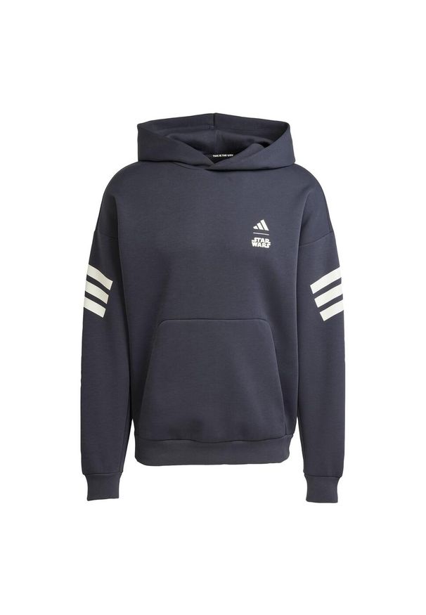 Bluza Z Kapturem Adidas Star Wars The Mandalorian Back Graphic. Typ kołnierza: kaptur. Kolor: szary. Materiał: materiał. Wzór: motyw z bajki