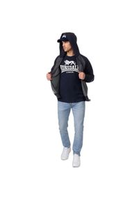 Bluza z kapturem i zamkiem błyskawicznym Lonsdale Slough. Typ kołnierza: kaptur. Kolor: niebieski #1