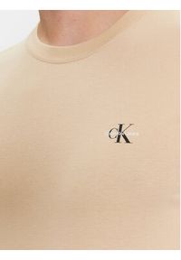 Calvin Klein Jeans Komplet 2 t-shirtów J30J320199 Beżowy Regular Fit. Kolor: beżowy. Materiał: bawełna #2