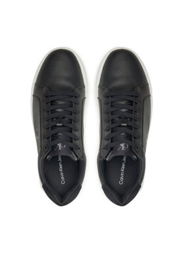 Calvin Klein Jeans Sneakersy Chunky Cupsole Low Mg YM0YM01253 Czarny. Kolor: czarny. Materiał: skóra