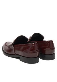 Guess Loafersy FLPBVL ELE14 Bordowy. Kolor: czerwony. Materiał: skóra #4