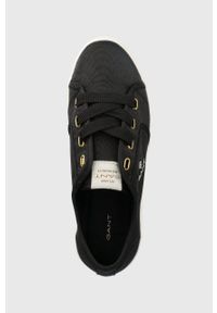 GANT - Gant tenisówki Leisha damskie kolor czarny. Nosek buta: okrągły. Zapięcie: sznurówki. Kolor: czarny. Materiał: guma. Obcas: na platformie #3
