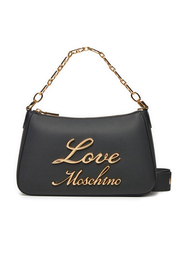 Love Moschino - LOVE MOSCHINO Torebka JC4313PP0LKK0000 Czarny. Kolor: czarny. Materiał: skórzane