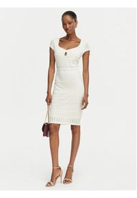Guess Sukienka dzianinowa W6GK21 Z0603 Biały Regular Fit. Kolor: biały. Materiał: wiskoza #3