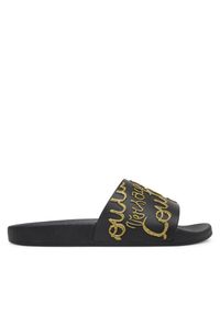 Klapki Versace Jeans Couture. Kolor: czarny