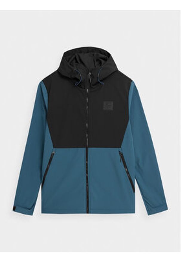 4f - 4F Kurtka softshell 4FAW23TSOFM155 Niebieski Regular Fit. Kolor: niebieski. Materiał: syntetyk