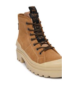 Pepe Jeans Trapery Hale Basic W PLS500006 Brązowy. Kolor: brązowy. Materiał: zamsz, skóra #5