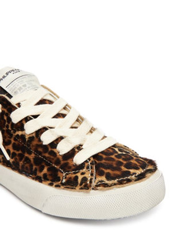 Philippe Model Sneakersy A012069 PRLD DVA1 Brązowy. Kolor: brązowy. Materiał: skóra