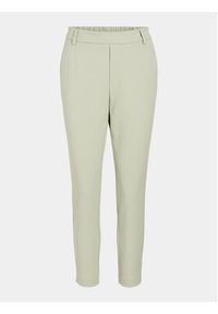 Vila Chinosy Varone 14087406 Zielony Slim Fit. Kolor: zielony. Materiał: syntetyk, wiskoza #3