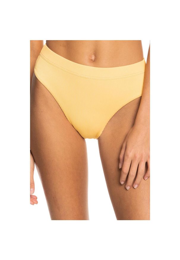 Dół od bikini Roxy Love The Shorey. Kolor: żółty. Materiał: nylon, poliamid