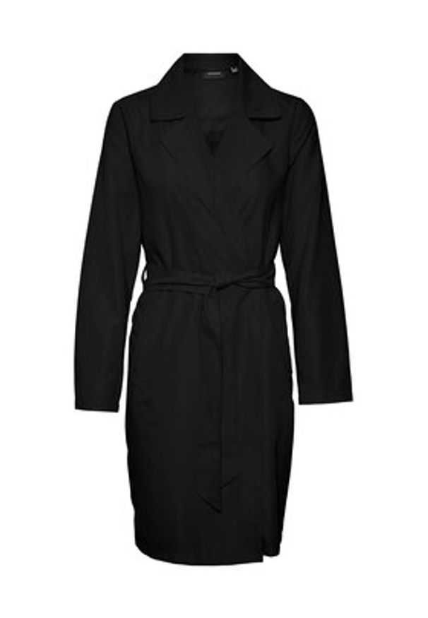 Vero Moda Trencz Billie Daisy 10281638 Czarny Regular Fit. Kolor: czarny. Materiał: syntetyk
