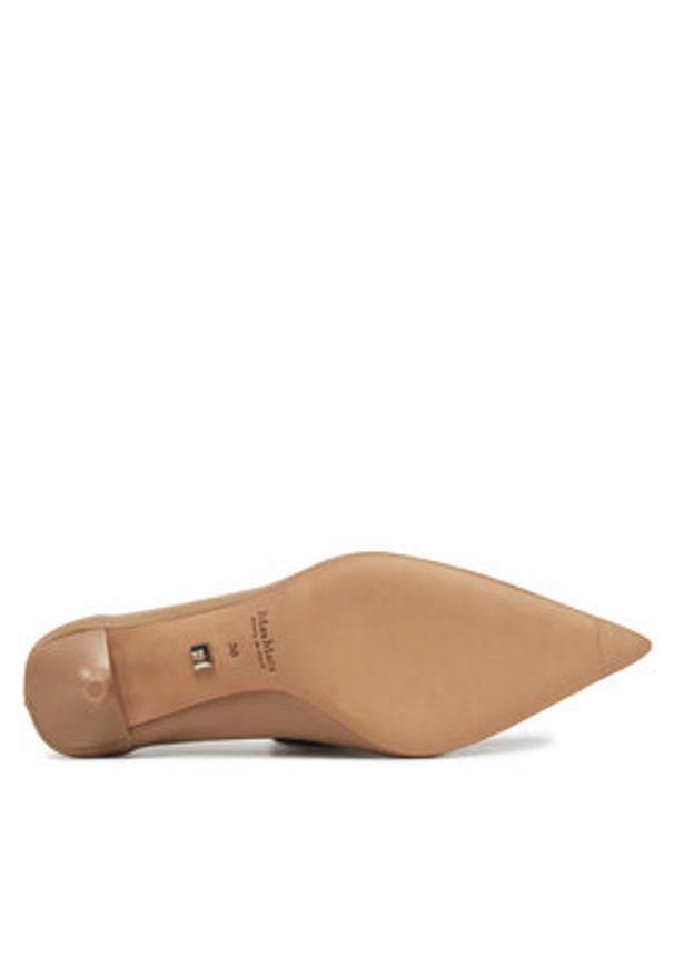 Max Mara Szpilki 2514521151600 Brązowy. Kolor: brązowy. Materiał: skóra. Obcas: na szpilce