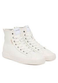 Calvin Klein Trampki Vulc Lace Up Hightop Lth HW0HW03076 Biały. Kolor: biały. Materiał: skóra #3