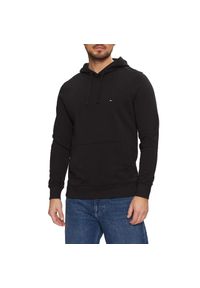 TOMMY HILFIGER - Bluza męska kangurka Tommy Hilfiger FLAG LOGO HOODY BLACK. Kolor: czarny