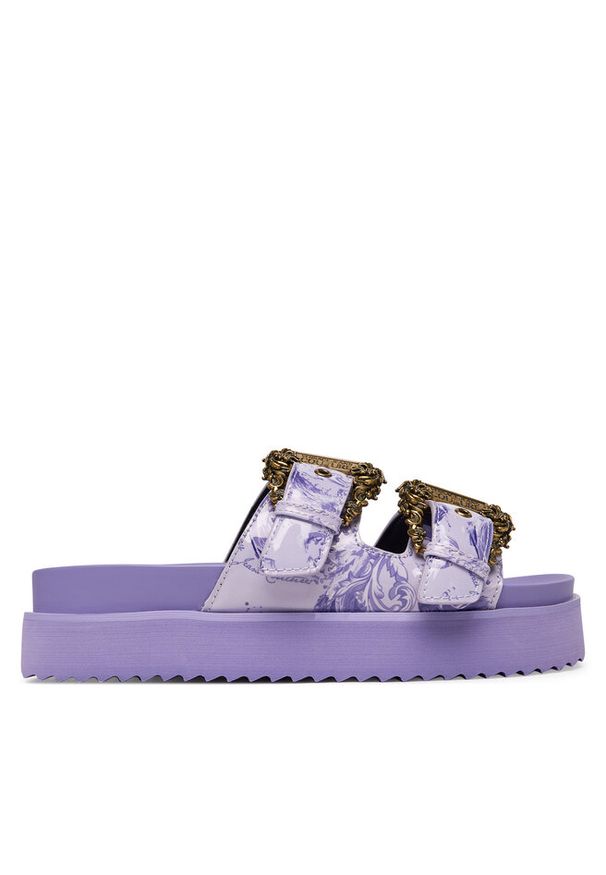 Klapki Versace Jeans Couture. Kolor: fioletowy