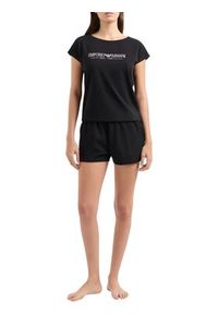Emporio Armani Underwear Piżama EW000495 AF10881 UC001 Czarny Regular Fit. Kolor: czarny. Materiał: bawełna #3