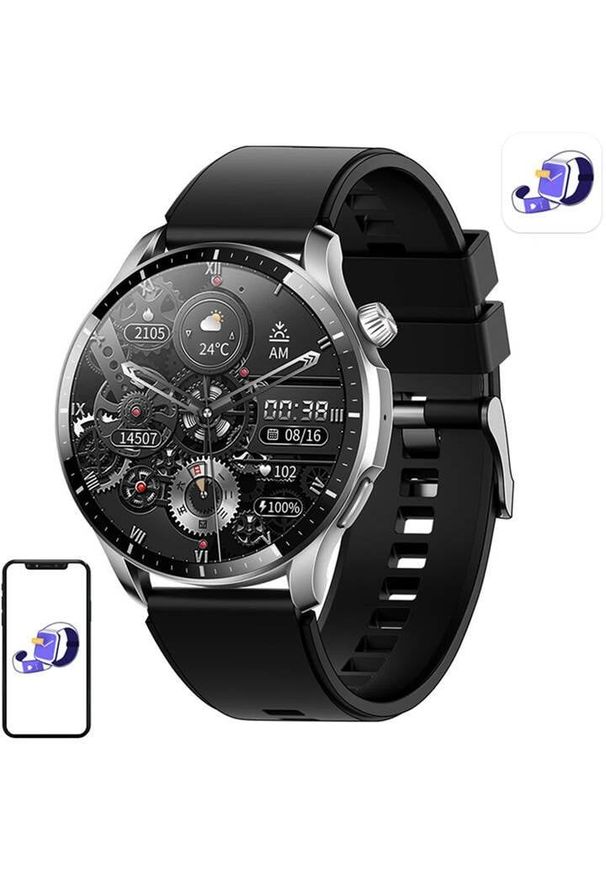 BlitzWolf - Smartwatch Blitzwolf BW-EP10 (srebrny). Rodzaj zegarka: smartwatch. Kolor: srebrny