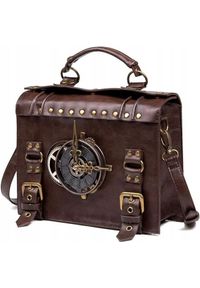NoName - VINTAGE STEAMPUNK CROSSBODY PLECAK TORBA RETRO TECZKA GOTYCKA NA LAPTOP. Styl: vintage, retro #1