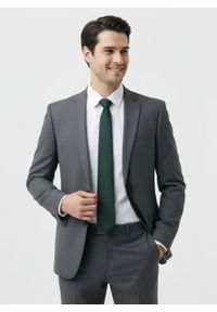 Krawat Męski - Angelo di Monti - Ciemna Zieleń, Mikrowzór. Materiał: tkanina. Styl: elegancki, wizytowy #5