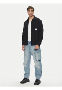 Hugo - HUGO Koszula Ekynone 50534184 Czarny Oversize. Kolor: czarny. Materiał: bawełna #5