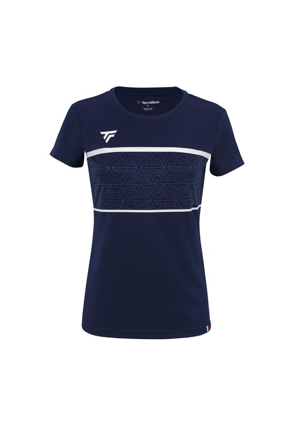 TECNIFIBRE - Koszulka tenisowa damska Tecnifibre Team Tech Tee. Kolor: niebieski. Sport: tenis