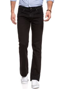 Wrangler - SPODNIE MĘSKIE WRANGLER JACKSVILLE BLACK W15BRXM80. Długość: długie. Wzór: aplikacja, jednolity. Sezon: lato. Styl: wizytowy, klasyczny #4