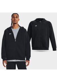 Bluza męska Under Armour Rival Fleece FZ Hoodie. Typ kołnierza: kaptur. Kolor: czarny