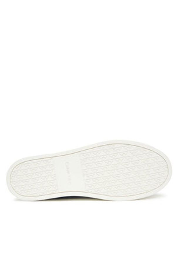 Calvin Klein Sneakersy Classic Cupsole Laceup Tape Lth YM0YM01430 Czarny. Kolor: czarny. Materiał: skóra
