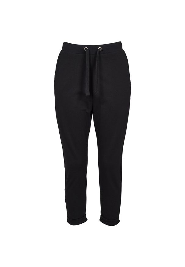 Urban Classics - Spodnie damskie w dużych rozmiarach Urban Classic terry. Kolor: czarny. Długość: długie