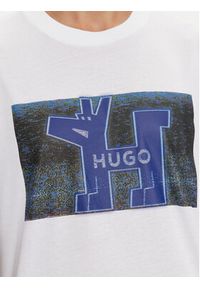 Hugo T-Shirt Nedary 50519131 Biały Regular Fit. Kolor: biały. Materiał: bawełna #4