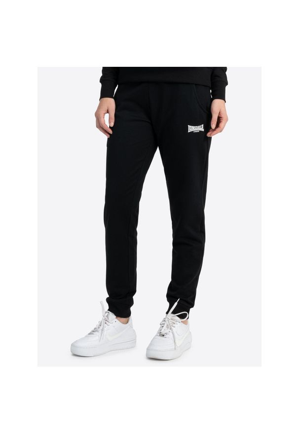 Damskie spodnie dresowe Lonsdale Weycroft. Kolor: czarny. Materiał: dresówka