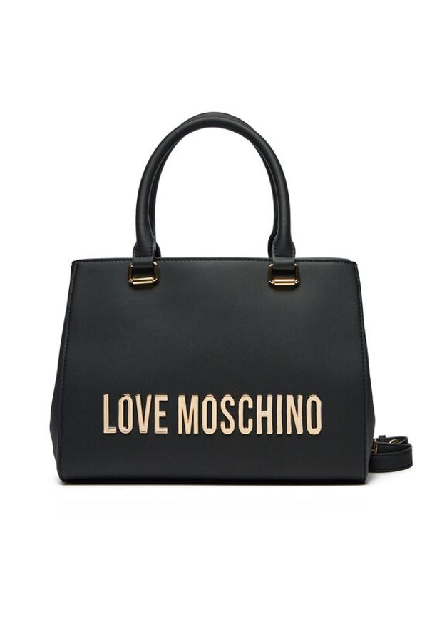 Love Moschino - LOVE MOSCHINO Torebka JC4022PP1MKD0000 Czarny. Kolor: czarny. Materiał: skórzane