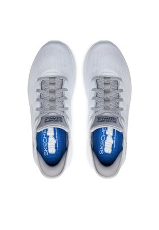 skechers - Skechers Sneakersy Go Walk Flex-New World 216505/WGY Biały. Kolor: biały. Materiał: materiał