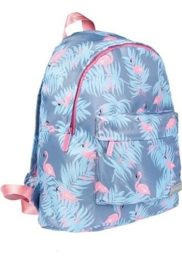 Starpak Plecak szkolny flamingi niebieski. Kolor: niebieski