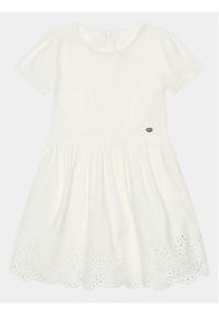 Guess Sukienka codzienna K3GK08 WCVM0 Biały Regular Fit. Okazja: na co dzień. Kolor: biały. Materiał: bawełna. Typ sukienki: proste. Styl: casual