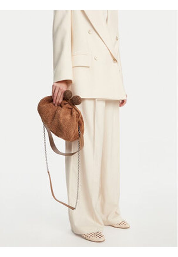Weekend Max Mara Torebka 2515511115600 Beżowy. Kolor: beżowy