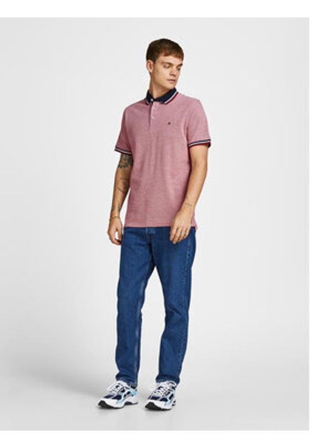 Jack & Jones Komplet koszulek polo Paulos 12191216 Kolorowy Slim Fit. Typ kołnierza: polo. Materiał: bawełna. Wzór: kolorowy