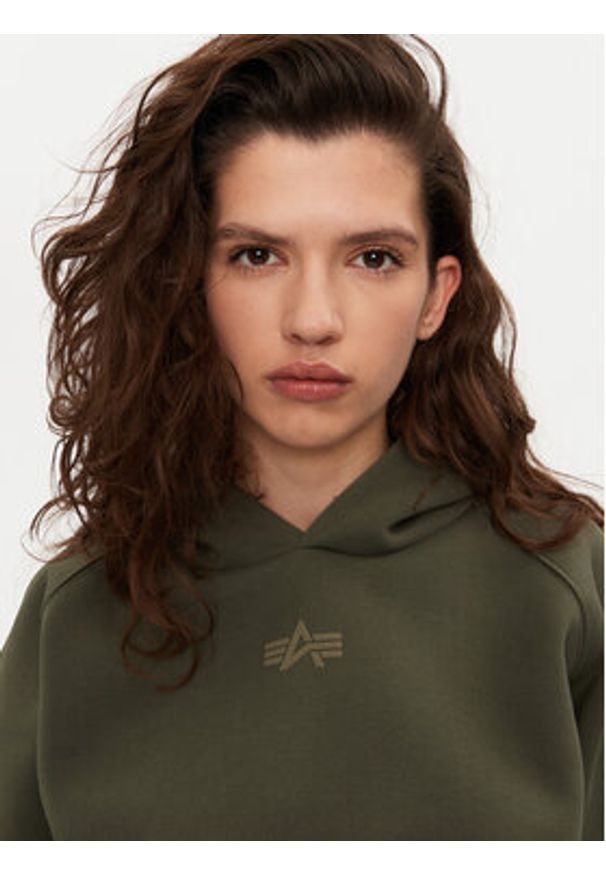 Alpha Industries Bluza 148041 Zielony Regular Fit. Kolor: zielony. Materiał: bawełna