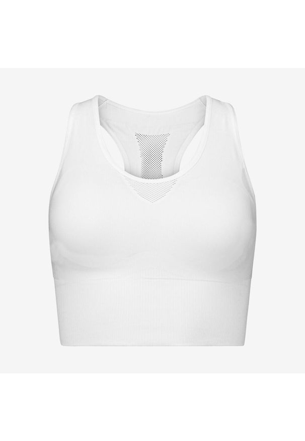 Head - Stanik sportowy damski FLEX Seamless. Kolor: biały. Materiał: dzianina, materiał, poliamid
